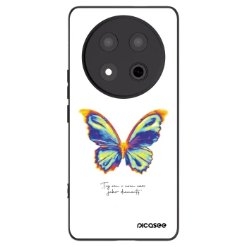 Picasee crna silikonska maskica za Honor Magic7 Lite 5G - Diamanty White