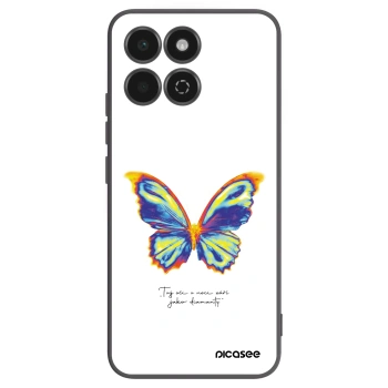 Picasee crna silikonska maskica za Honor 200 Smart 5G - Diamanty White