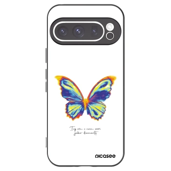 Picasee crna silikonska maskica za Google Pixel 9 Pro - Diamanty White
