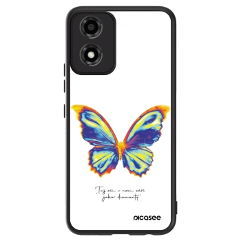 Maskica za Motorola Moto E14 - Diamanty White