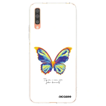 Picasee silikonska prozirna maskica za Samsung Galaxy A70 A705F - Diamanty White