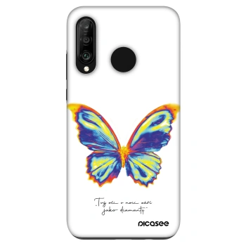 Maskica za Huawei P30 Lite - Diamanty White
