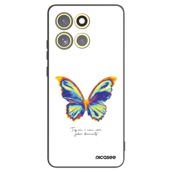 Picasee crna silikonska maskica za Motorola Moto G86 5G - Diamanty White