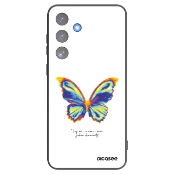 Picasee crna silikonska maskica za Samsung Galaxy S25 FE 5G - Diamanty White