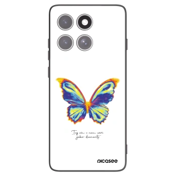Picasee crna silikonska maskica za Motorola Edge 60 Fusion - Diamanty White
