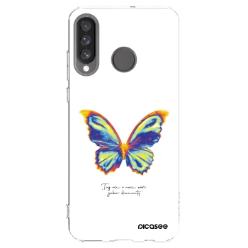 Picasee silikonska prozirna maskica za Huawei P30 Lite - Diamanty White