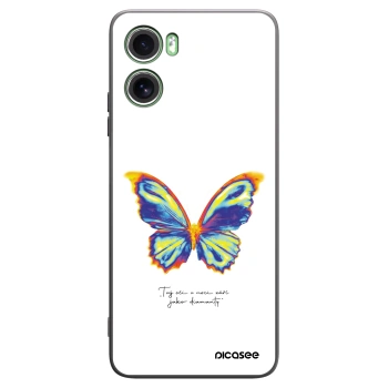 Picasee crna silikonska maskica za Motorola Moto G06 - Diamanty White