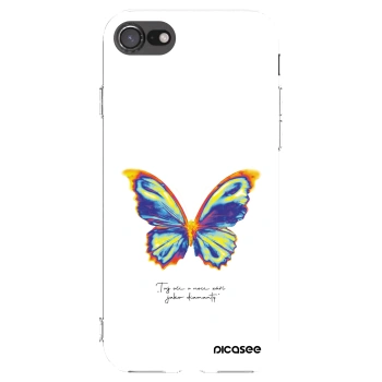 Picasee silikonska prozirna maskica za Apple iPhone 8 - Diamanty White
