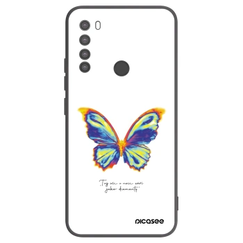 Picasee crna silikonska maskica za Xiaomi Redmi Note 8 - Diamanty White