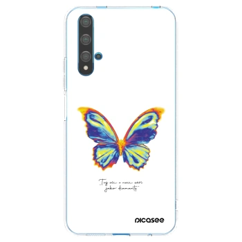 Picasee silikonska prozirna maskica za Huawei Nova 5T - Diamanty White