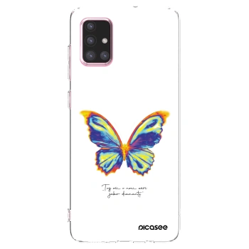 Picasee silikonska prozirna maskica za Samsung Galaxy A71 A715F - Diamanty White