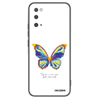 Picasee crna silikonska maskica za Samsung Galaxy S20 G980F - Diamanty White