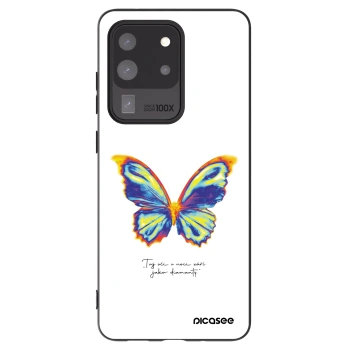 Picasee crna silikonska maskica za Samsung Galaxy S20 Ultra 5G G988F - Diamanty White