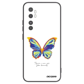 Picasee crna silikonska maskica za Xiaomi Mi Note 10 Lite - Diamanty White