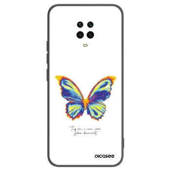 Picasee crna silikonska maskica za Xiaomi Redmi Note 9S - Diamanty White