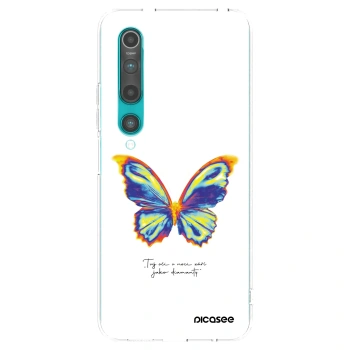 Picasee silikonska prozirna maskica za Xiaomi Mi 10 - Diamanty White