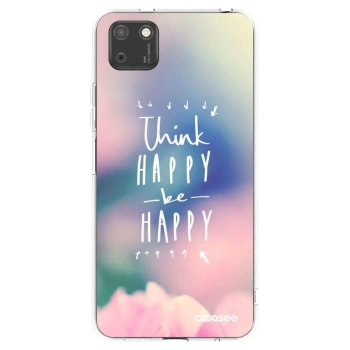 Picasee silikonska prozirna maskica za Huawei Y5P - Think happy be happy