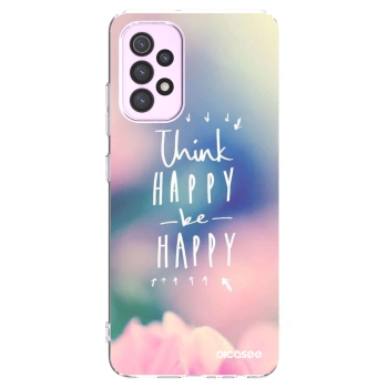 Picasee silikonska prozirna maskica za Samsung Galaxy A32 5G A326B - Think happy be happy