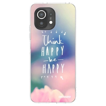 Picasee silikonska prozirna maskica za Xiaomi Mi 11 - Think happy be happy
