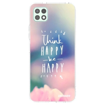 Picasee silikonska prozirna maskica za Samsung Galaxy A22 A226B 5G - Think happy be happy