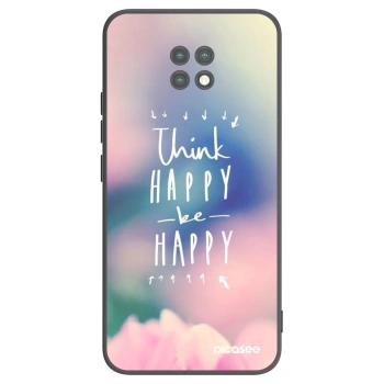 Picasee crna silikonska maskica za Xiaomi Redmi Note 9T - Think happy be happy