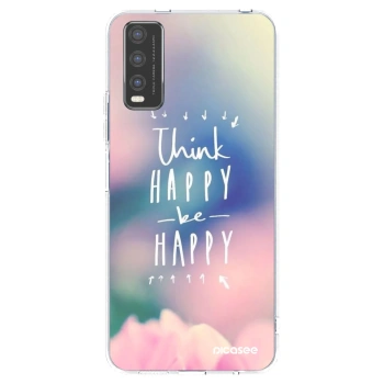 Picasee silikonska prozirna maskica za Vivo Y20s - Think happy be happy