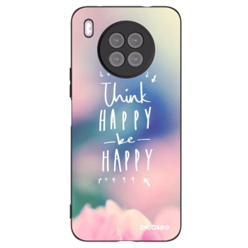 Picasee crna silikonska maskica za Huawei Nova 8i - Think happy be happy