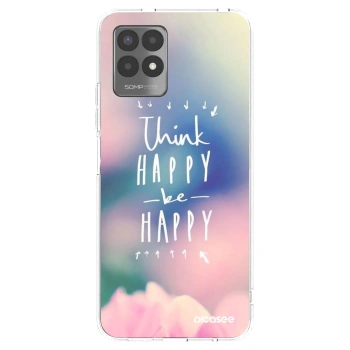 Picasee silikonska prozirna maskica za Realme 8i - Think happy be happy