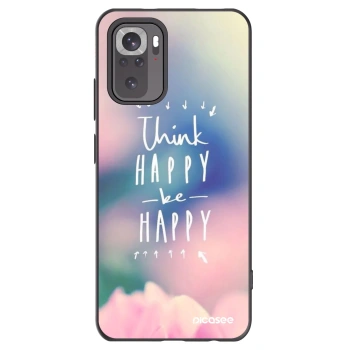 Picasee crna silikonska maskica za Xiaomi Redmi Note 11S 4G - Think happy be happy