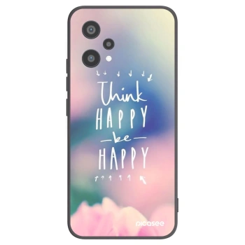 Picasee crna silikonska maskica za Realme 9 Pro 5G - Think happy be happy