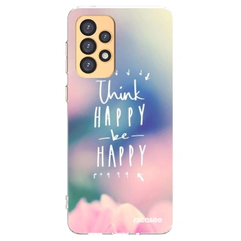Picasee silikonska prozirna maskica za Samsung Galaxy A33 5G A336 - Think happy be happy