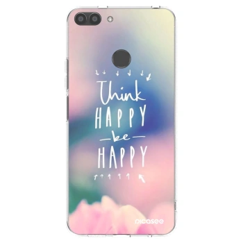 Picasee silikonska prozirna maskica za Huawei P Smart - Think happy be happy
