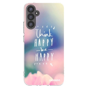 Picasee silikonska prozirna maskica za Samsung Galaxy A34 5G A346B - Think happy be happy