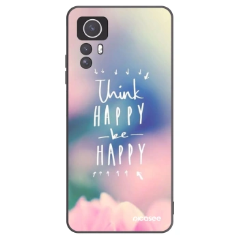 Picasee crna silikonska maskica za Xiaomi Redmi Note 12S - Think happy be happy