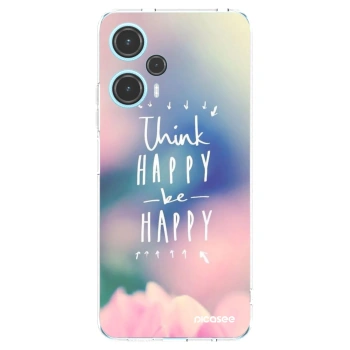 Picasee silikonska prozirna maskica za Xiaomi Poco F5 - Think happy be happy