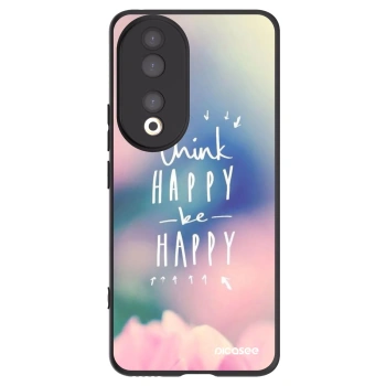 Picasee crna silikonska maskica za Honor 90 5G - Think happy be happy