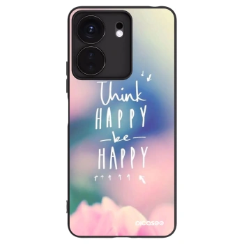 Picasee crna silikonska maskica za Xiaomi Redmi 13C 4G - Think happy be happy