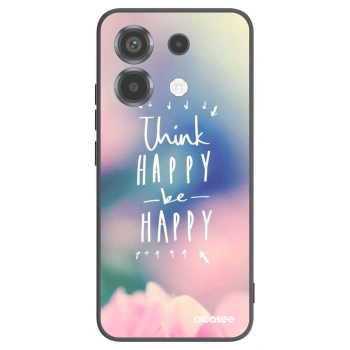 Picasee crna silikonska maskica za Xiaomi Poco X6 - Think happy be happy