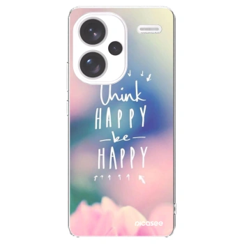 Picasee silikonska prozirna maskica za Xiaomi Redmi Note 13 Pro+ 5G - Think happy be happy