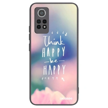Picasee crna silikonska maskica za Xiaomi Redmi Note 12 Pro 4G - Think happy be happy