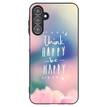 Picasee crna silikonska maskica za Samsung Galaxy A15 A155F 4G - Think happy be happy