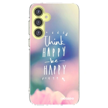 Picasee silikonska prozirna maskica za Samsung Galaxy A35 5G A356B - Think happy be happy