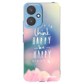Picasee silikonska prozirna maskica za Xiaomi Redmi 13C 5G - Think happy be happy