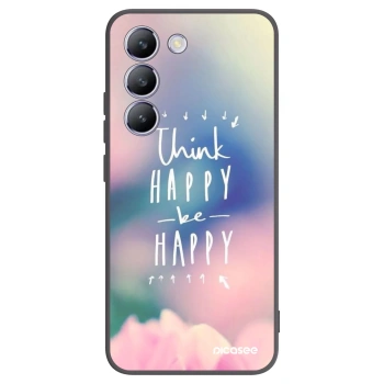 Picasee crna silikonska maskica za Vivo V40 SE 5G - Think happy be happy