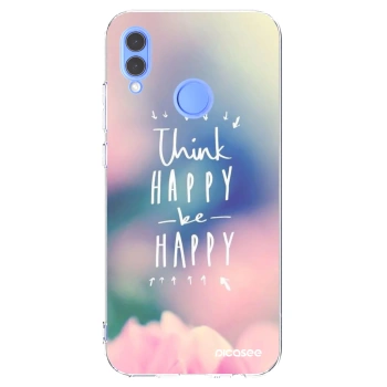 Picasee silikonska prozirna maskica za Huawei P Smart 2019 - Think happy be happy