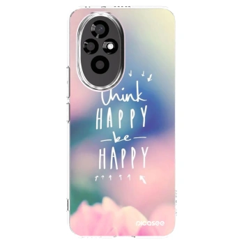 Picasee silikonska prozirna maskica za Honor 200 5G - Think happy be happy