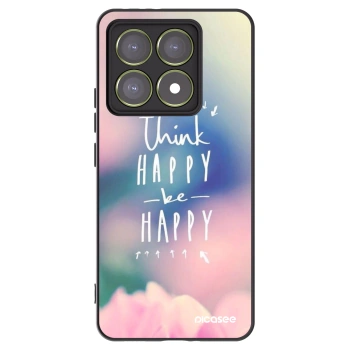 Picasee crna silikonska maskica za Xiaomi 14T - Think happy be happy