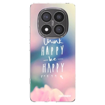 Picasee silikonska prozirna maskica za Xiaomi Redmi Note 14 Pro+ 5G - Think happy be happy