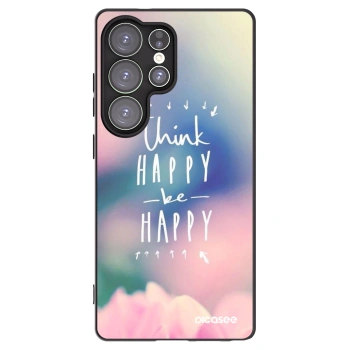 Picasee crna silikonska maskica za Samsung Galaxy S25 Ultra 5G - Think happy be happy