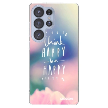 Picasee silikonska prozirna maskica za Samsung Galaxy S25 Ultra 5G - Think happy be happy